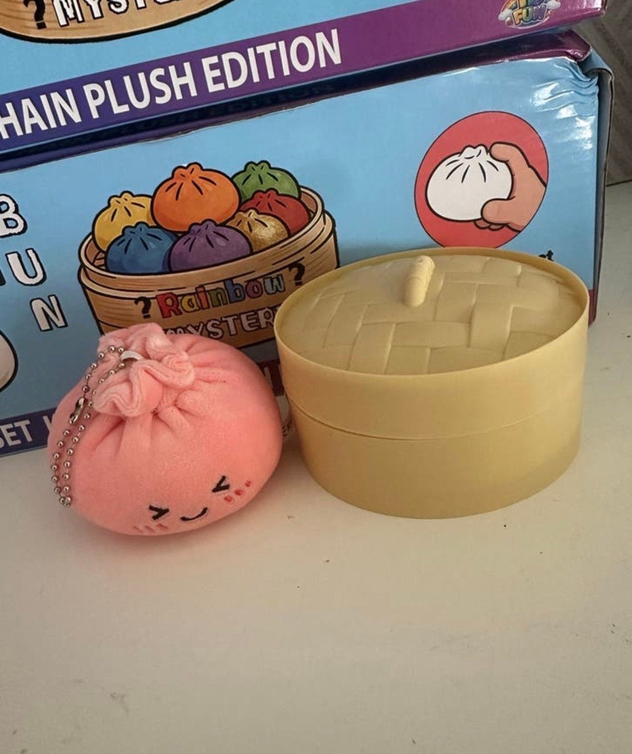 Leuke Dumpling Pluche Sleutelhanger - Mystery Bun, Overige merken, Overige karakters, Overige typen, Nieuw