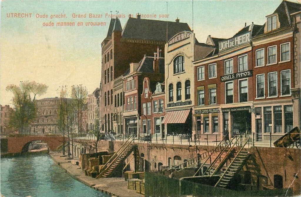 701-218-007 Utrecht Oude Gracht, Ophalen of Verzenden, Voor 1920, Utrecht