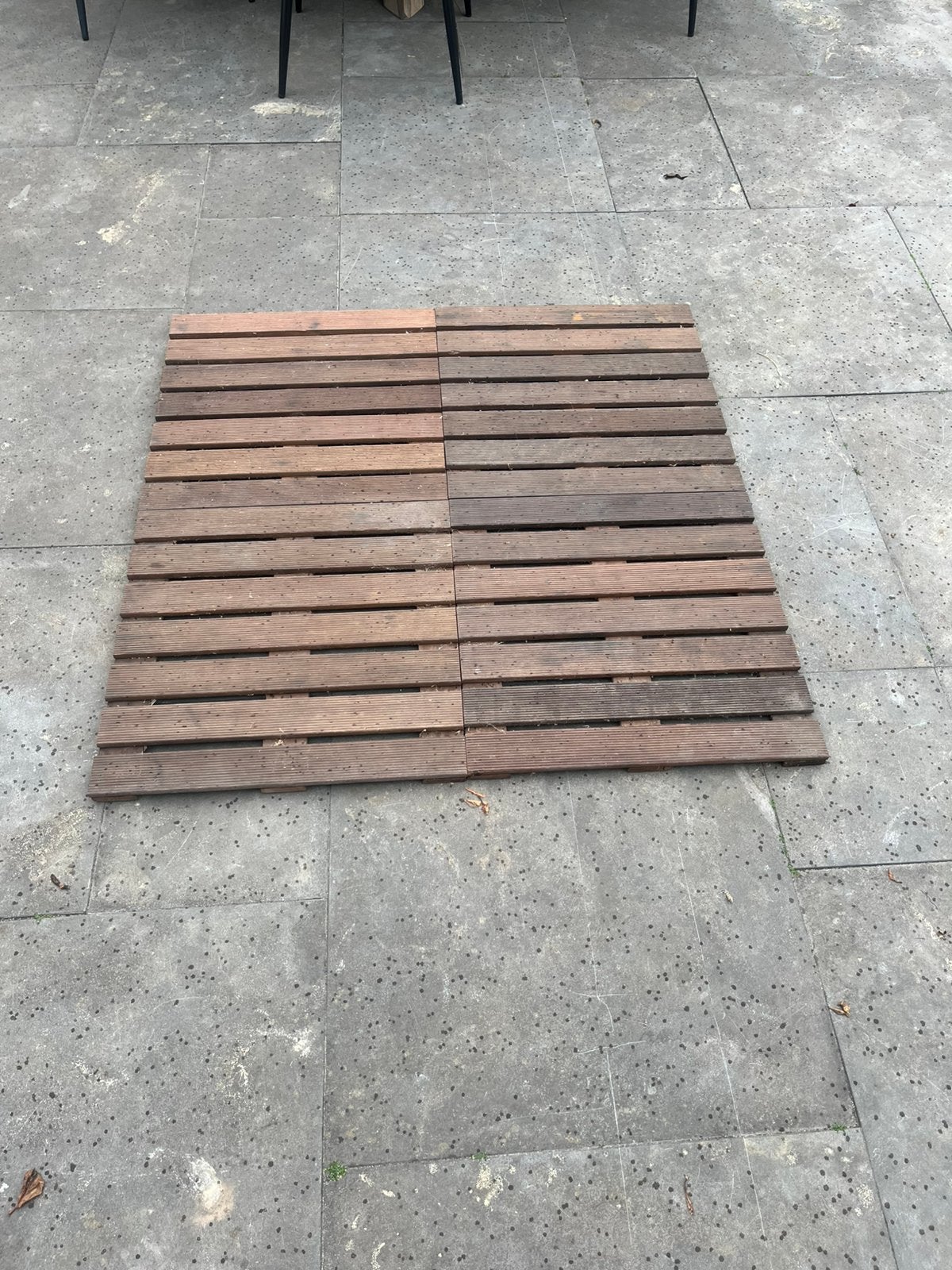 Hardhouten vlondertegels, Ophalen, Gebruikt, Hout