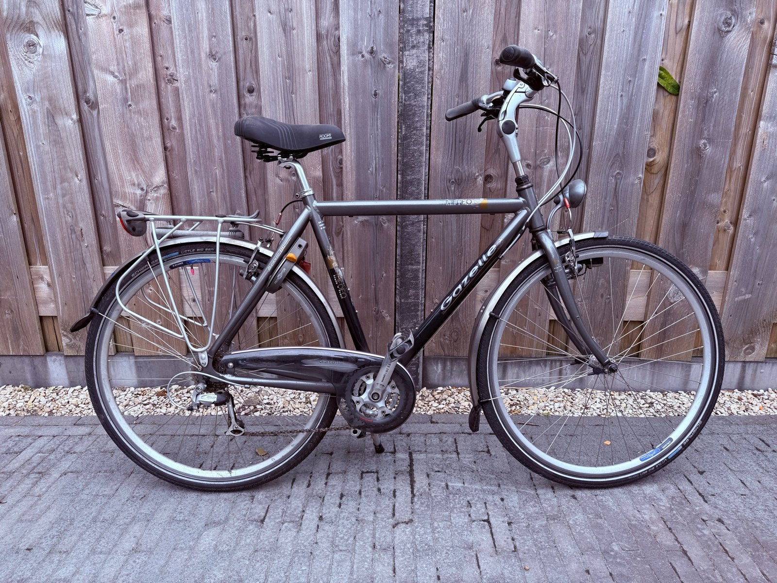 Gazelle Medeo herenfiets - Aluminium frame - Frame 57 cm, Fietsen en Brommers, Ophalen, Gebruikt, Velgrem, Versnellingen