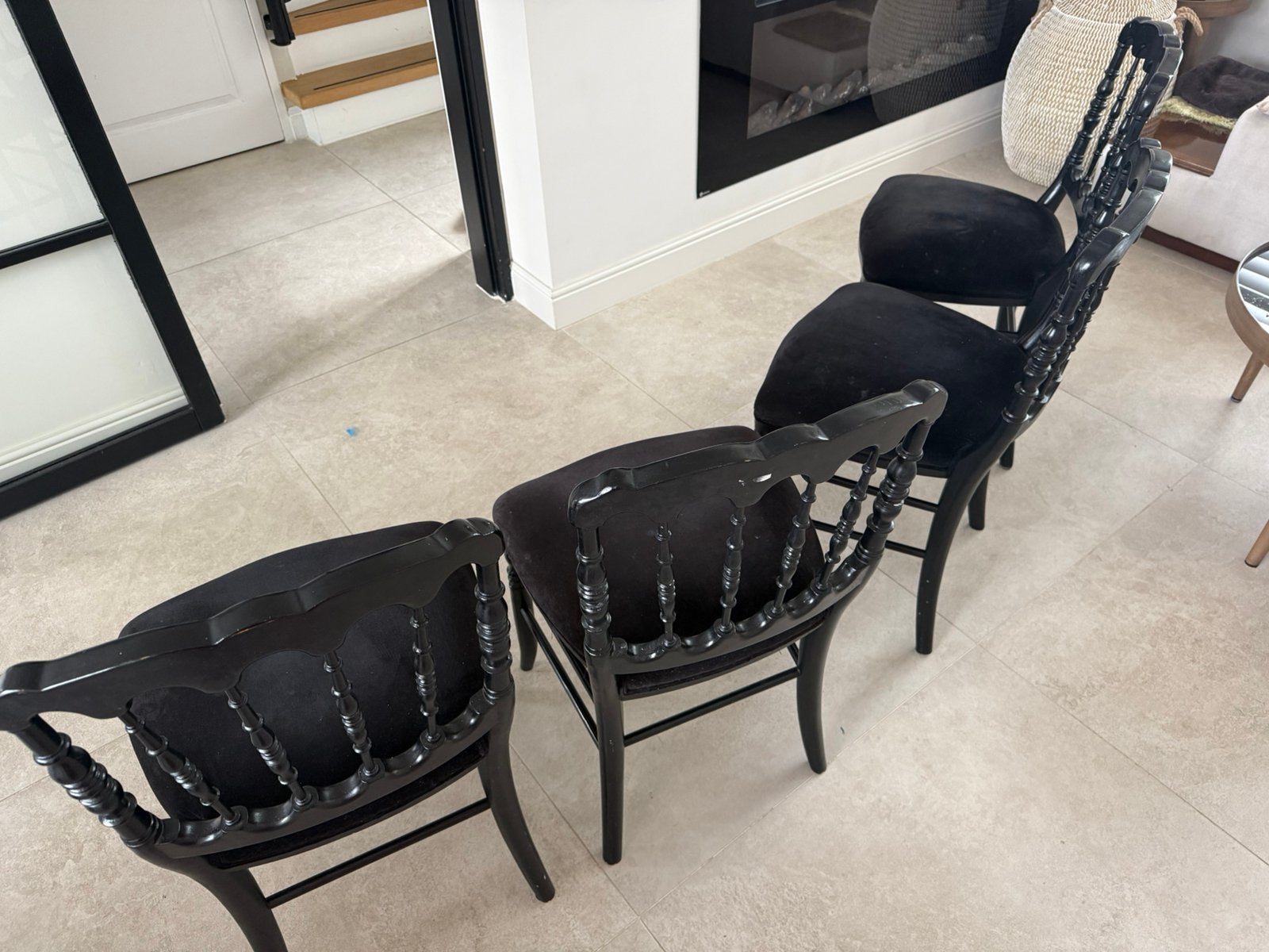 Eetkamer stoelen, Ophalen, Zo goed als nieuw, Rechthoekig, 50 tot 100 cm