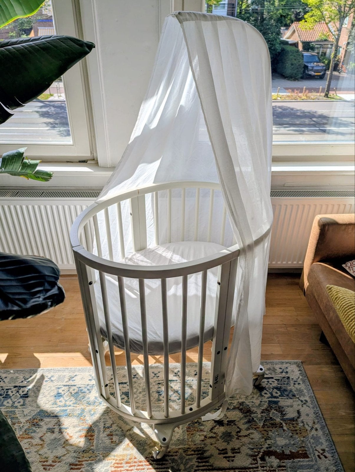 Stokke bed (0-5 jaar) met uitbouwset, Ophalen, Gebruikt, Ledikant