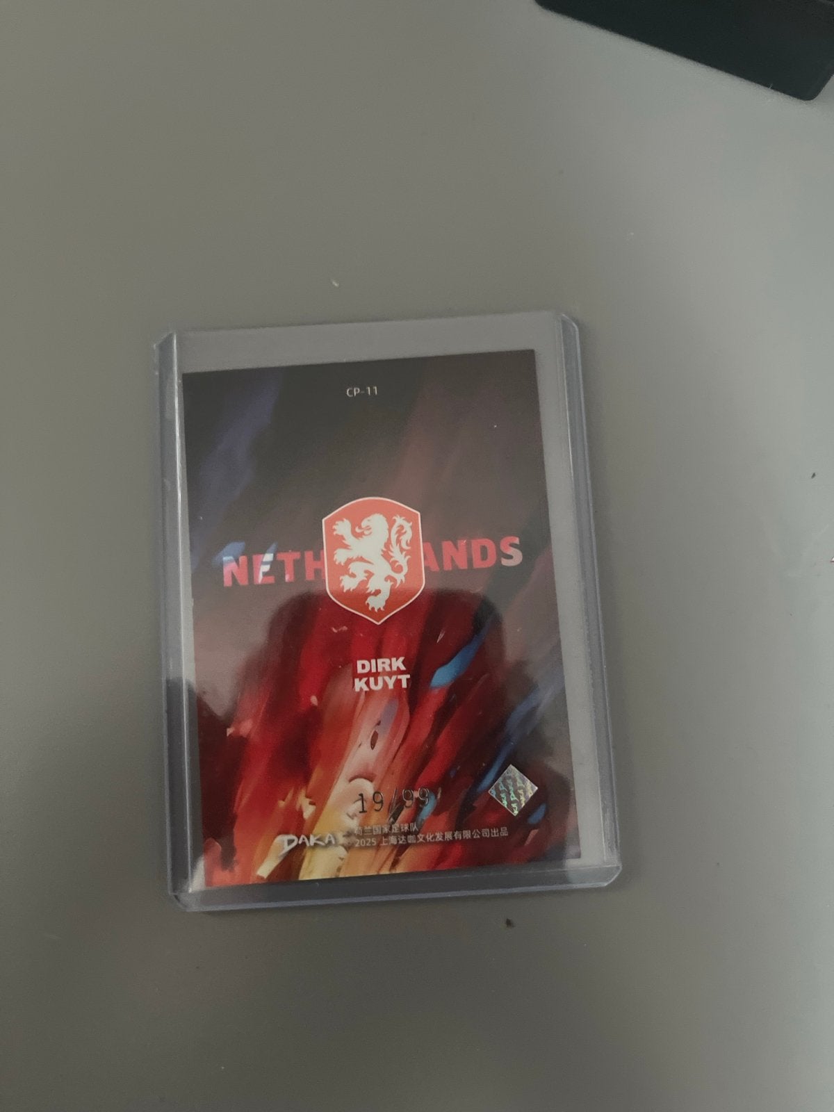 Dirk Kuyt Spelerskaart - Nederland - DAKA 19/99, Verzamelen, Ophalen of Verzenden, Zo goed als nieuw, Overige binnenlandse clubs