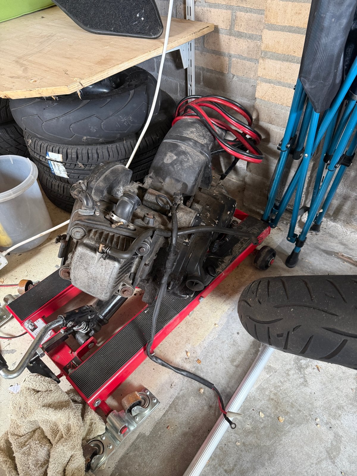 Piaggio 50cc 4T blok, Fietsen en Brommers, Brommeronderdelen | Scooters, Ophalen, Gebruikt, Blok, Piaggio