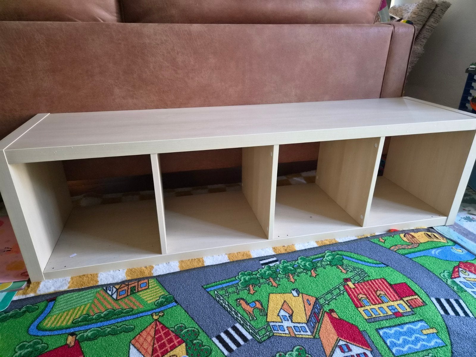 IKEA Vakkenkast met 4 vakken - Grenen kleur, Ophalen, Met plank(en), Gebruikt, 100 tot 150 cm