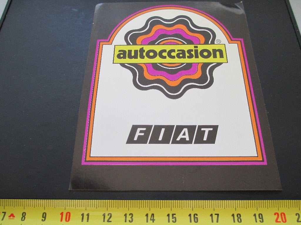 sticker Autoccasion  FIAT, Ophalen, Zo goed als nieuw
