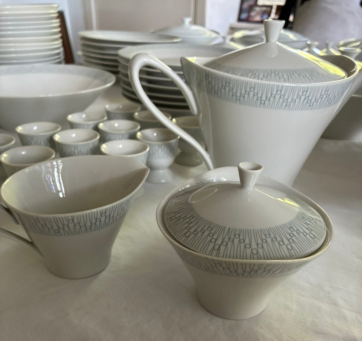 12 persoons mid century servies Hutschenreuther, Ophalen