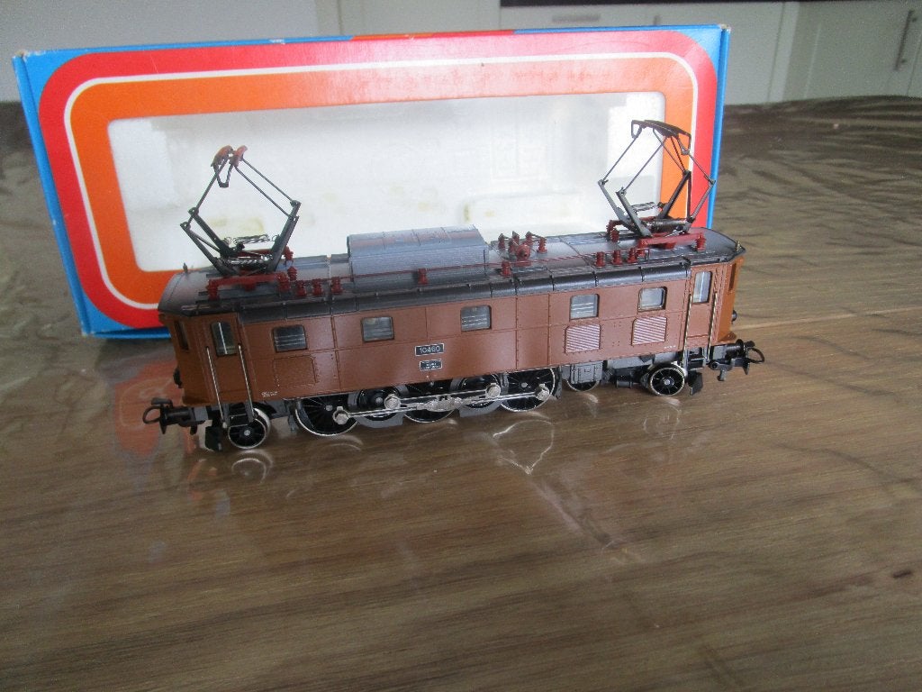 Marklin 3151 h0 sbb ae 3/6 iii eloc bruin met ovp., Wisselstroom, Gebruikt, Locomotief, Ophalen of Verzenden