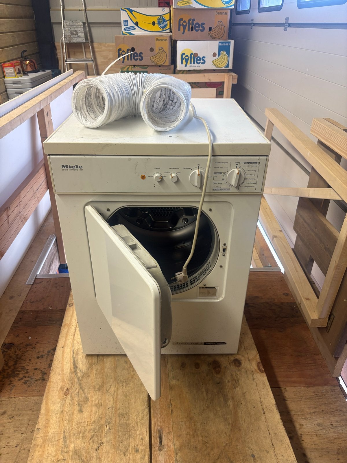 Miele DE LUXE ELECTRONIC T 364 Luchtafvoerdroger, 6 tot 8 kg, Gebruikt, Luchtafvoer, Ophalen of Verzenden