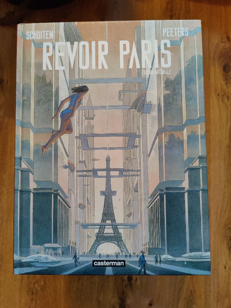 Revoir Paris - Edition intégrale - Schuiten Peeters - Frans, Boeken, Eén stripboek, Ophalen of Verzenden, Gelezen