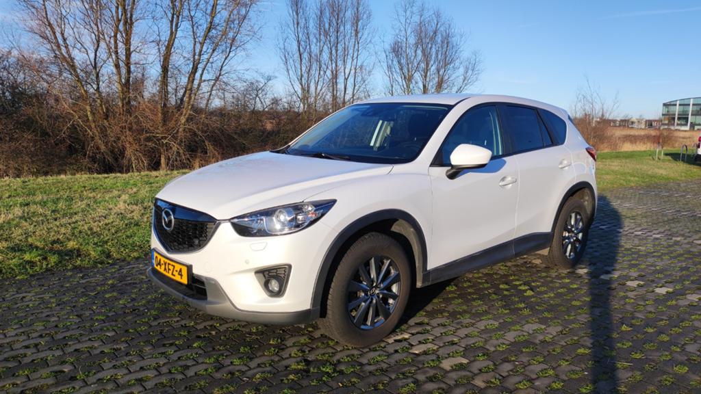 Mazda CX-5 2.0 Skyactiv-g 160pk 4WD Aut 2012 Wit trekhaak, Auto's, Mazda, Automaat, 1998 cc, 1800 kg, Zwart