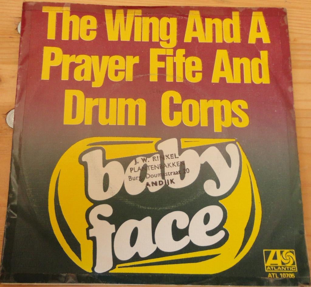 The Wing and A Prayer and Drum Corps > Baby Face, Gebruikt, 7 inch, Single, Ophalen of Verzenden