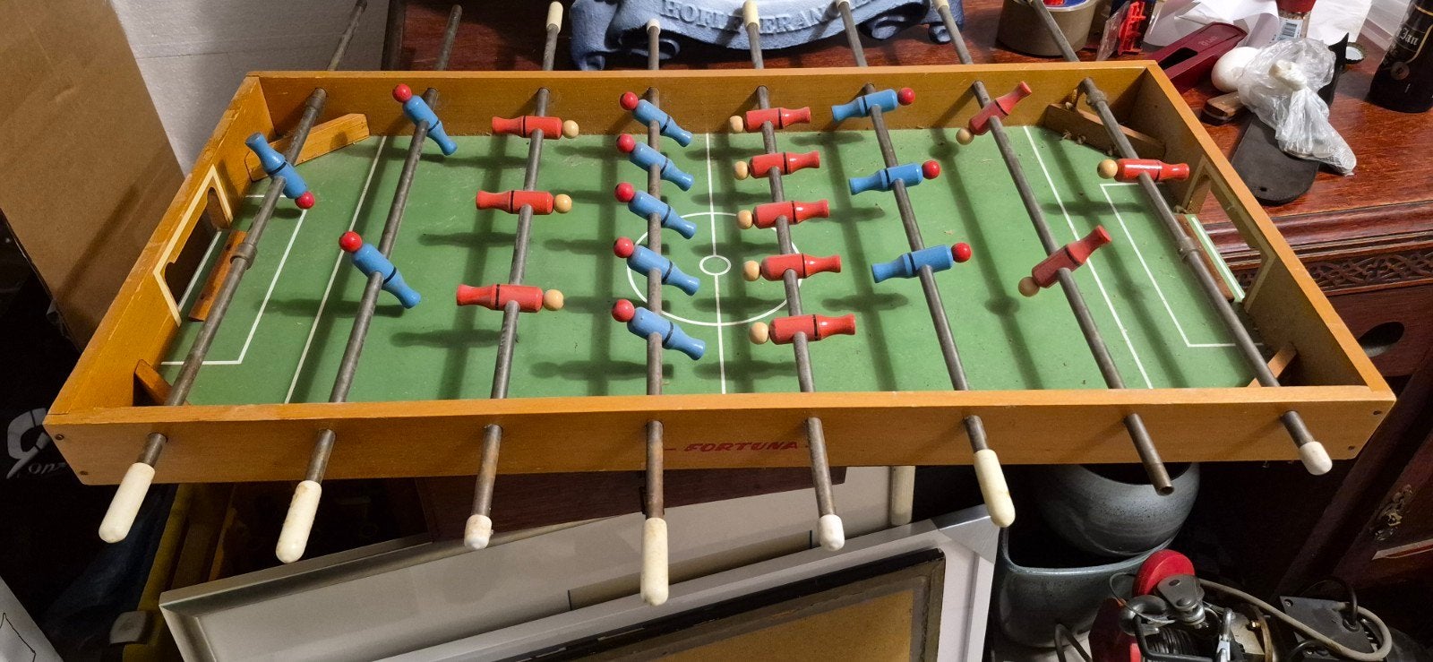 Vintage Fortuna voetbalspel / tafelvoetbalspel, Ophalen, Gebruikt