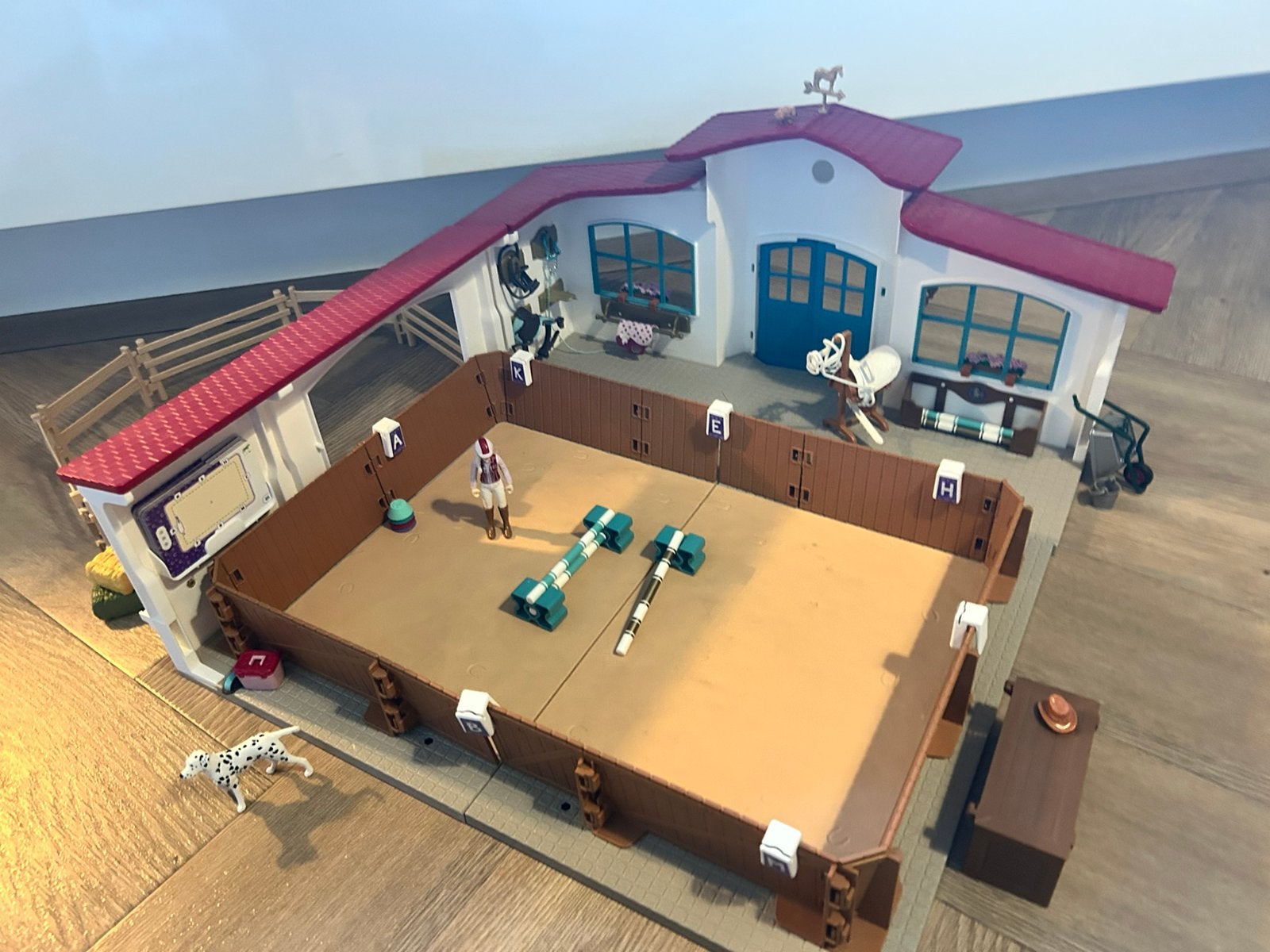 Schleich horse club rijbak+accesoires, Ophalen of Verzenden, Zo goed als nieuw