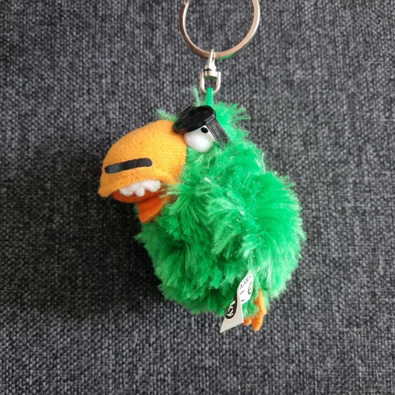 Croky sleutelhanger met zonnebril groene papegaai bolognese, Ophalen of Verzenden, Nieuw
