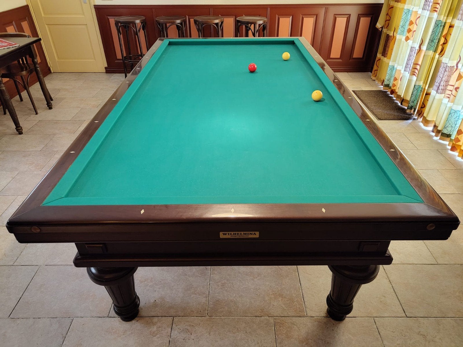Wilhelmina Biljarttafel - Klassiek en Compleet, Sport en Fitness, Biljarten en Poolen, Ophalen, Biljarttafel