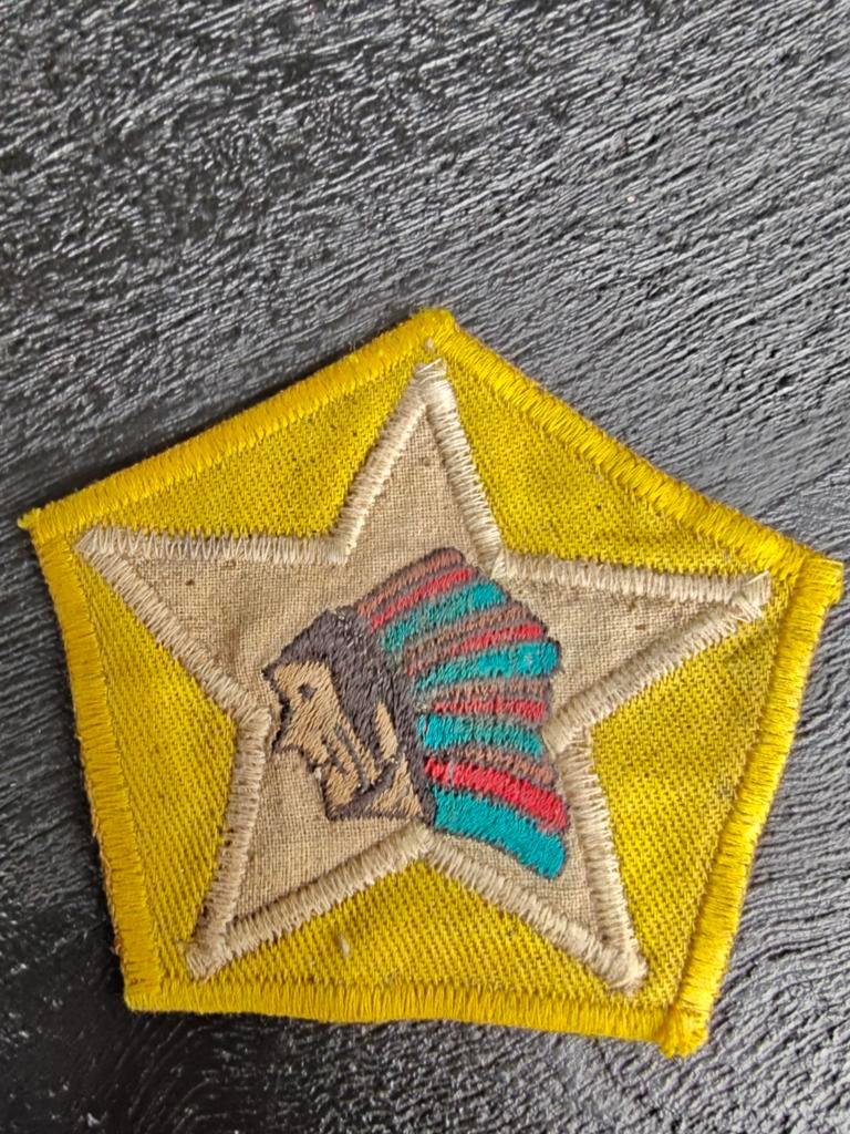 2nd Battalion 6th Marine Indian Head patch..vkk, Ophalen of Verzenden, Marine, Nederland, Embleem of Badge
