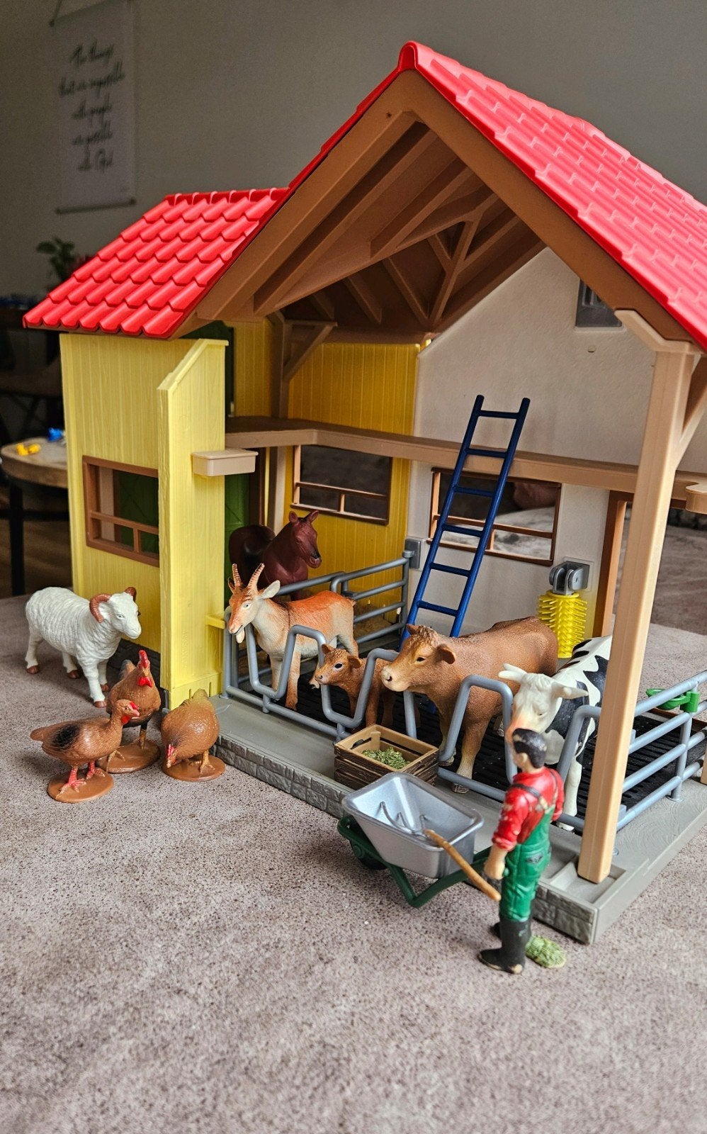 Schleich boerderij, Ophalen