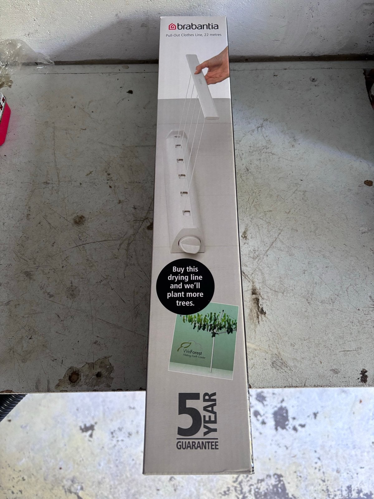 Brabantia Uittrekbare Waslijn - Nieuw in doos, Ophalen of Verzenden, Nieuw