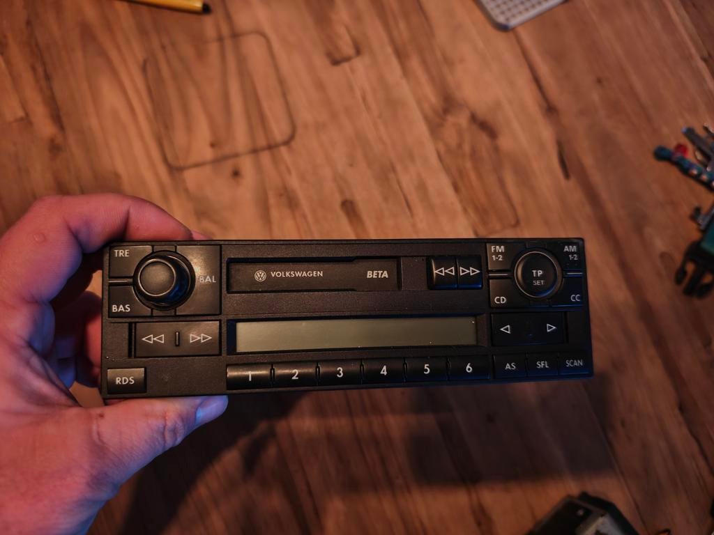 VW Beta Radio met Code - Goed Werkend, Auto diversen, Autoradio's, Ophalen, Gebruikt