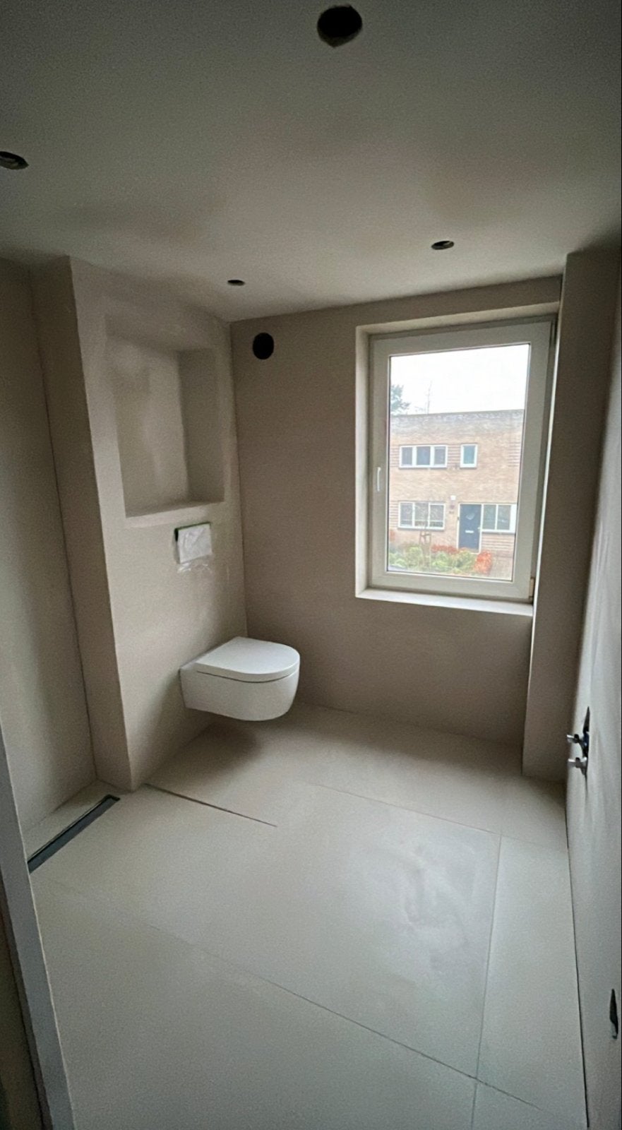 Beige tegels 80x80, Ophalen, 60 cm of meer, Keramiek, Nieuw