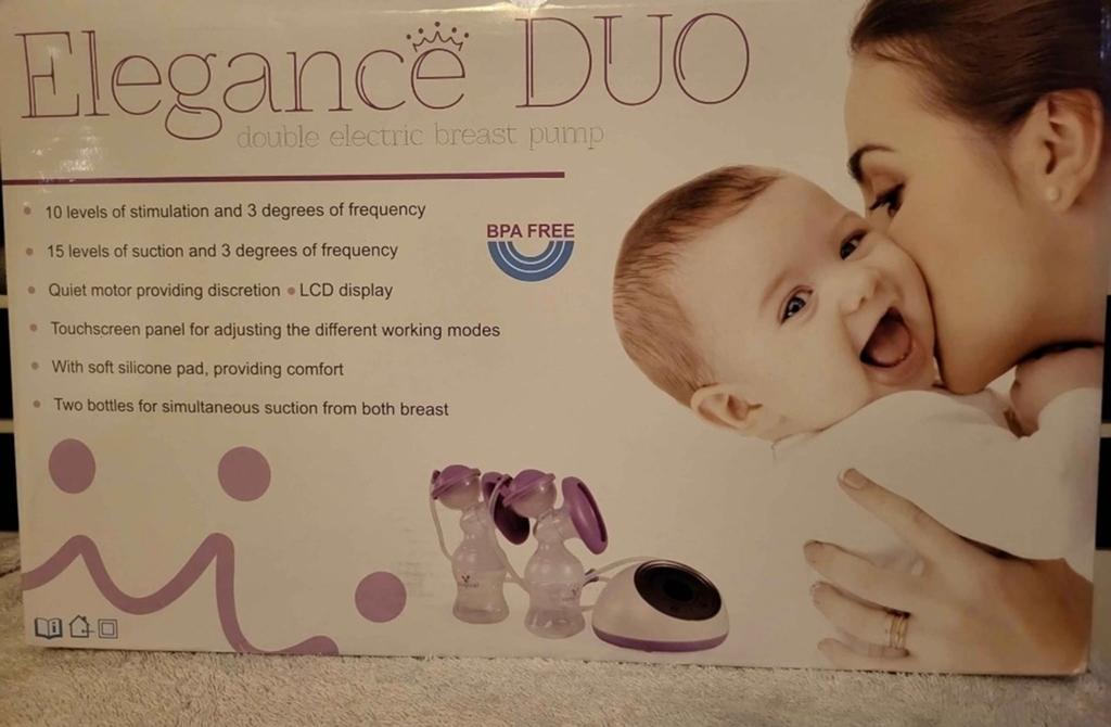 Cangaroo Elegance DUO dubbele elektrische borstkolf, Kinderen en Baby's, Ophalen of Verzenden, Zo goed als nieuw
