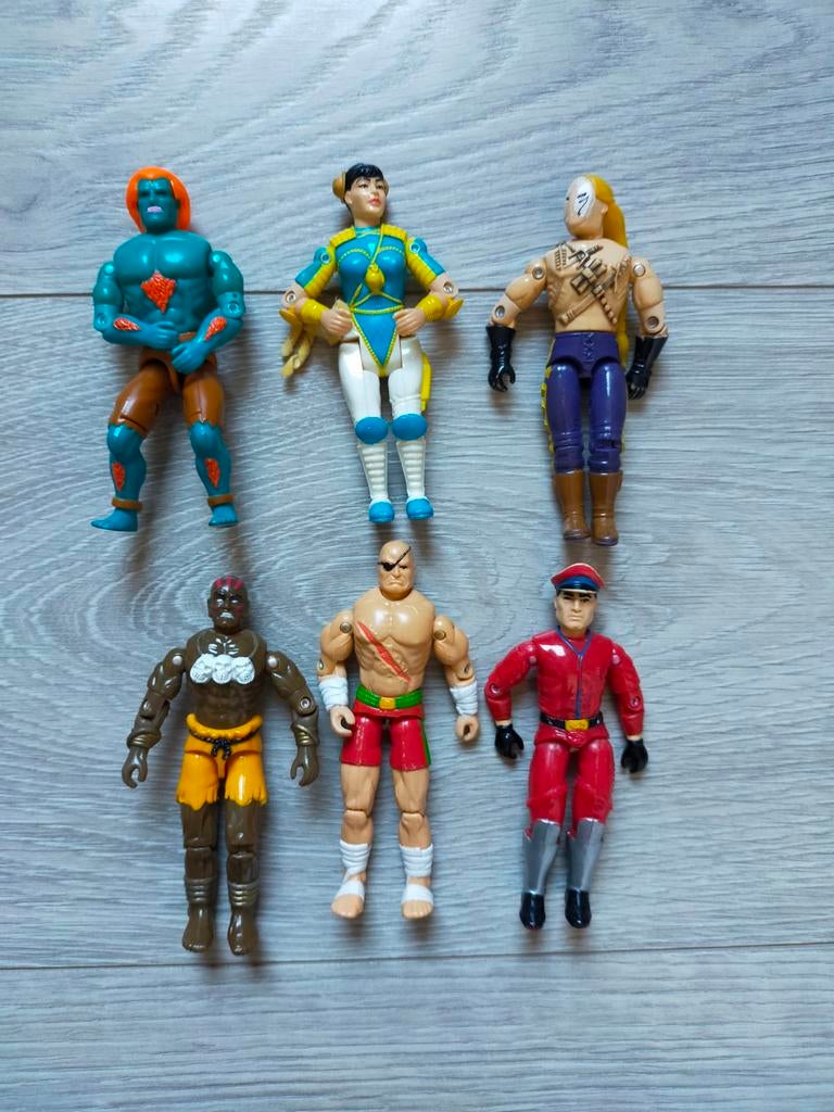 Street Fighter Figuren - Set van 6 Vintage Actiefiguren, Kinderen en Baby's, Speelgoed | Actiefiguren, Ophalen of Verzenden, Gebruikt