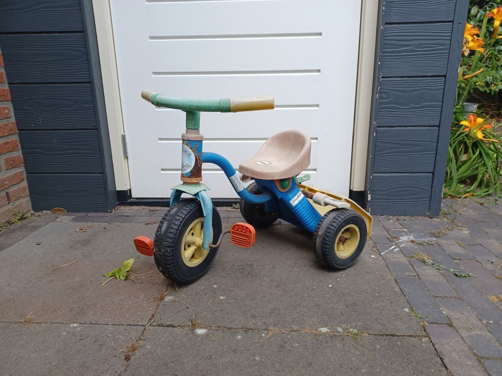 Kinderfietsje driewieler, Ophalen, Gebruikt