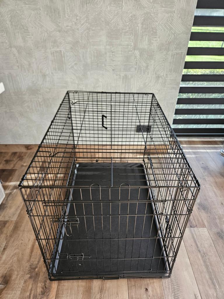 Hondenbench zwart 107 x 70 x 76 cm, Dieren en Toebehoren, Ophalen, Zo goed als nieuw