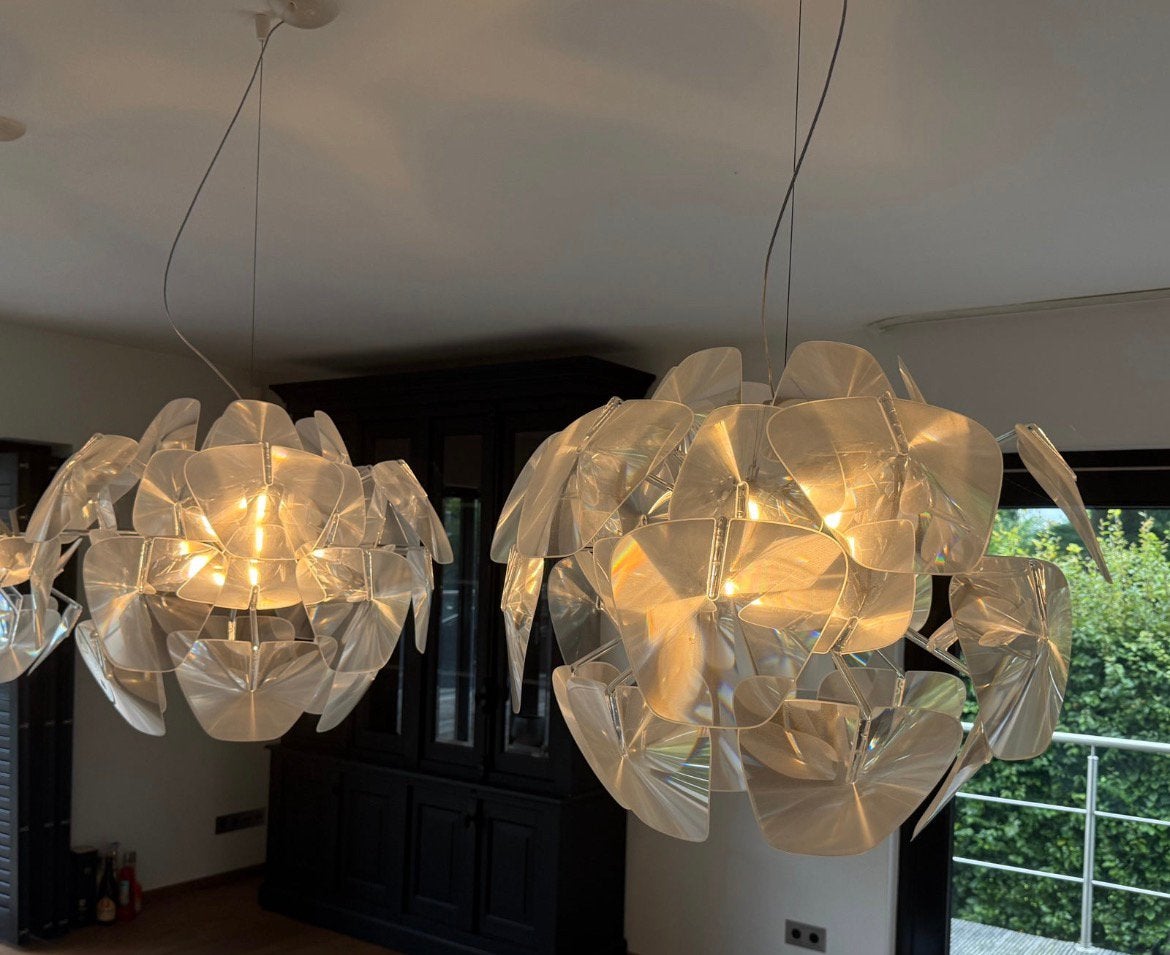 Zeer luxe Luceplan Hope design lamp 2 stuks, Ophalen of Verzenden, Zo goed als nieuw, Kunststof