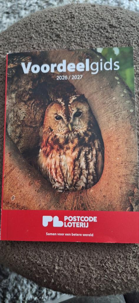 Nieuwe voordeelgids postcodeloterij, gratis verzending, Drie personen of meer, Kortingsbon