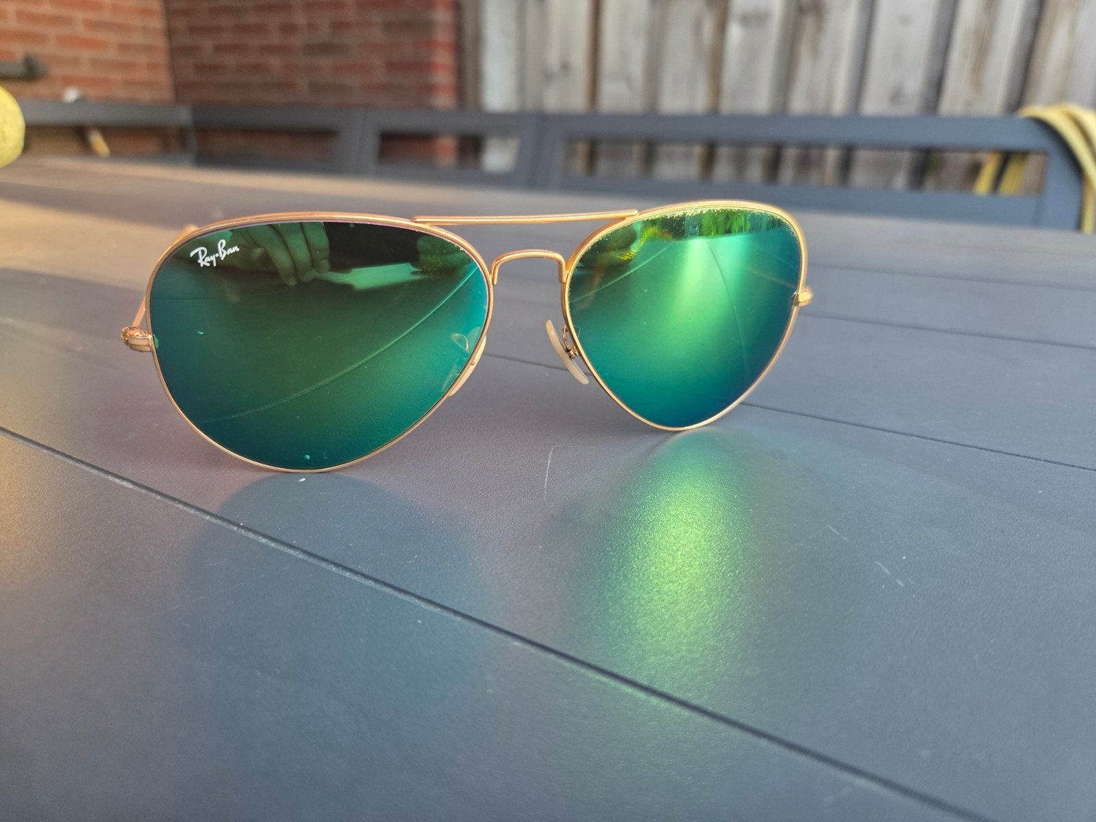 Rayban Aviator large RB 3025 112/P9, Zonnebril, Zwart, Ophalen of Verzenden, Zo goed als nieuw
