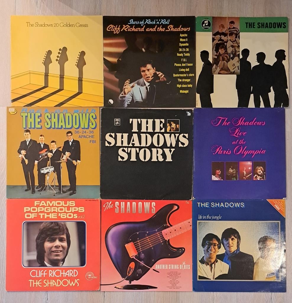 Unieke LP verzameling The Shadows - 15 stuks, Gebruikt, Ophalen of Verzenden, Complilatie, 12 inch