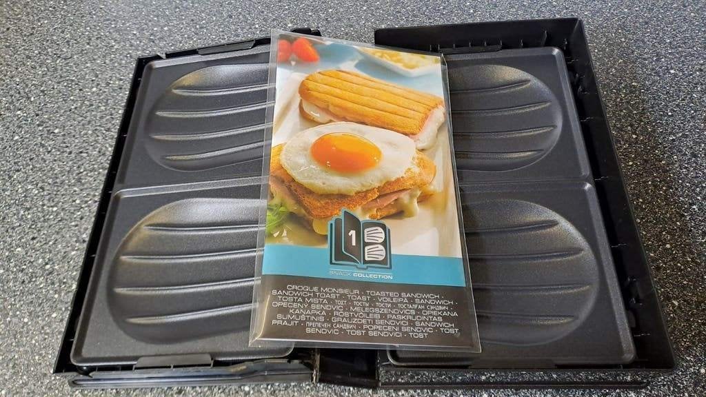 Tefal snack collection platen croque monsieurs, Onbekend, Ophalen of Verzenden, Zo goed als nieuw, Onbekend