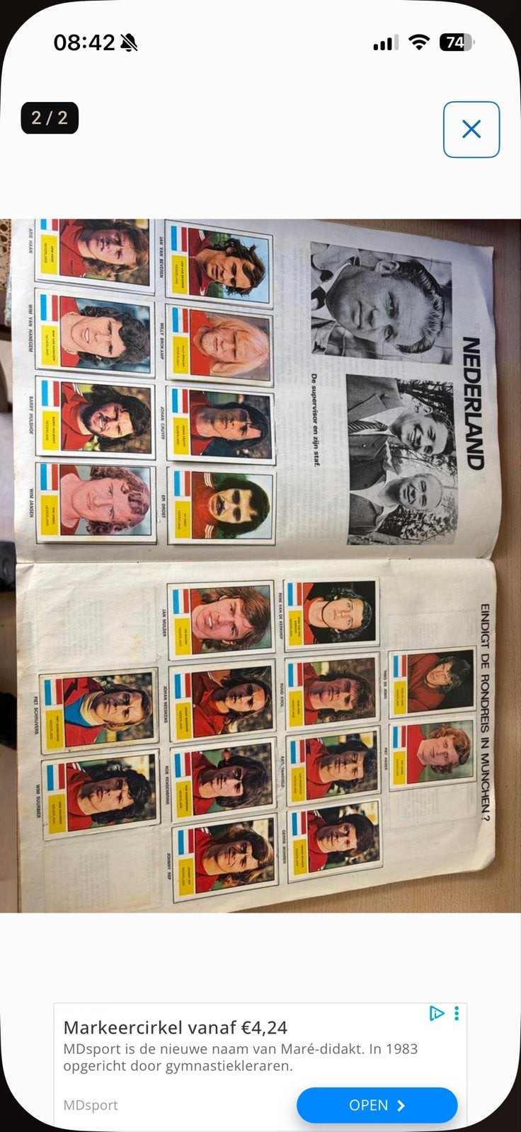 Compleet München 74 Verzamelalbum - Voetbalhistorie, Verzamelen, Sportartikelen en Voetbal, Ophalen of Verzenden, Gebruikt, Overige sporten