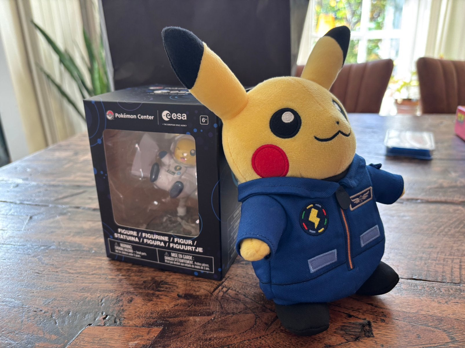 Esa&Pokemon Pikachu Statue en Pikachu Plush Astronaut Blauw, Ophalen of Verzenden, Nieuw