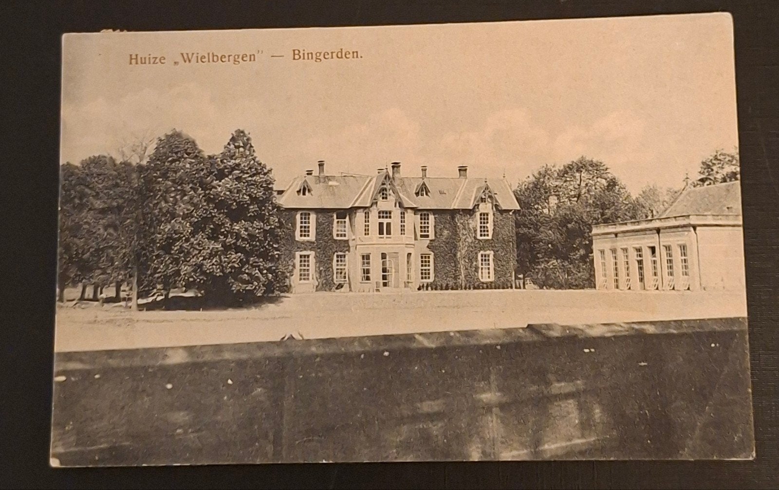 gelopen kaart 1919 Bingerden Huize Wielbergen, Ophalen of Verzenden, Voor 1920, Gelderland