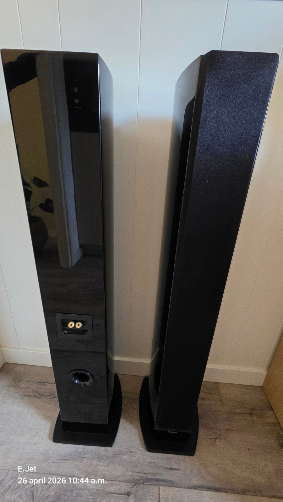 PHILIPS Audio speaker in zwarte lak, Ophalen, Philips, Gebruikt, 60 tot 120 watt