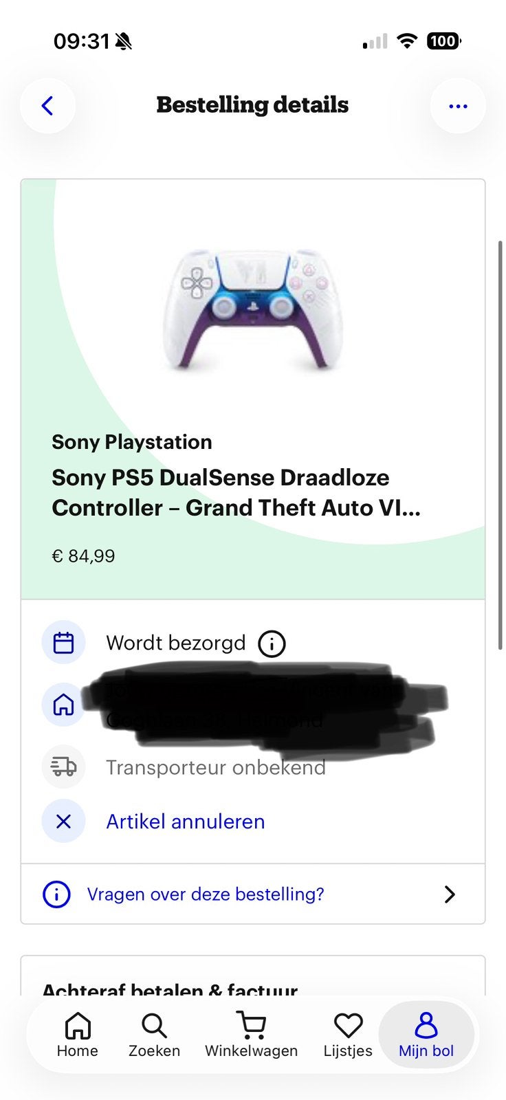 GTA 6 controller wit RUILEN tegen de zwarte., Ophalen, Nieuw, Controller, PlayStation 5