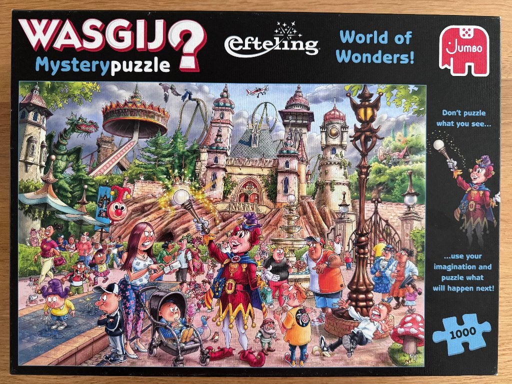 Wasgij puzzel Mystery Efteling, 1000 stukjes, Ophalen of Verzenden, 500 t/m 1500 stukjes, Zo goed als nieuw, Legpuzzel