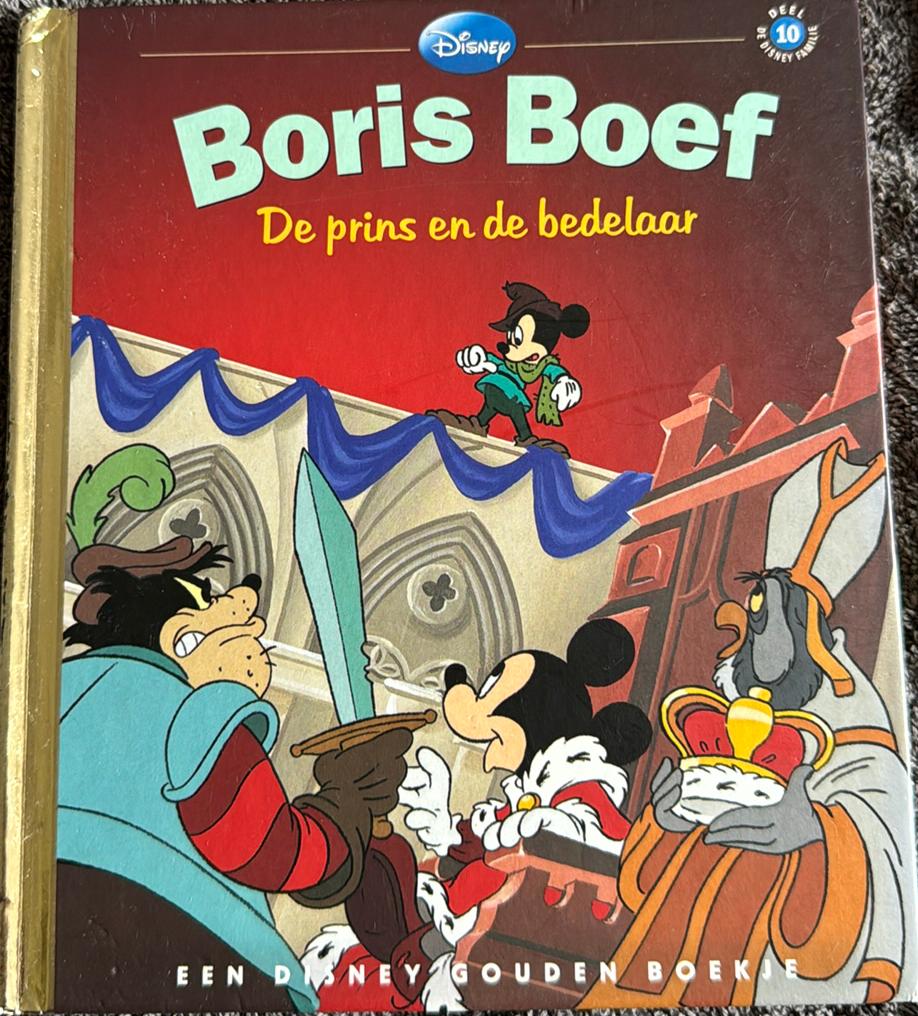 Disney Gouden Boekje: Boris Boef - De prins en de bedelaar, Jongen of Meisje, Zo goed als nieuw, Gouden boekje, Ophalen of Verzenden