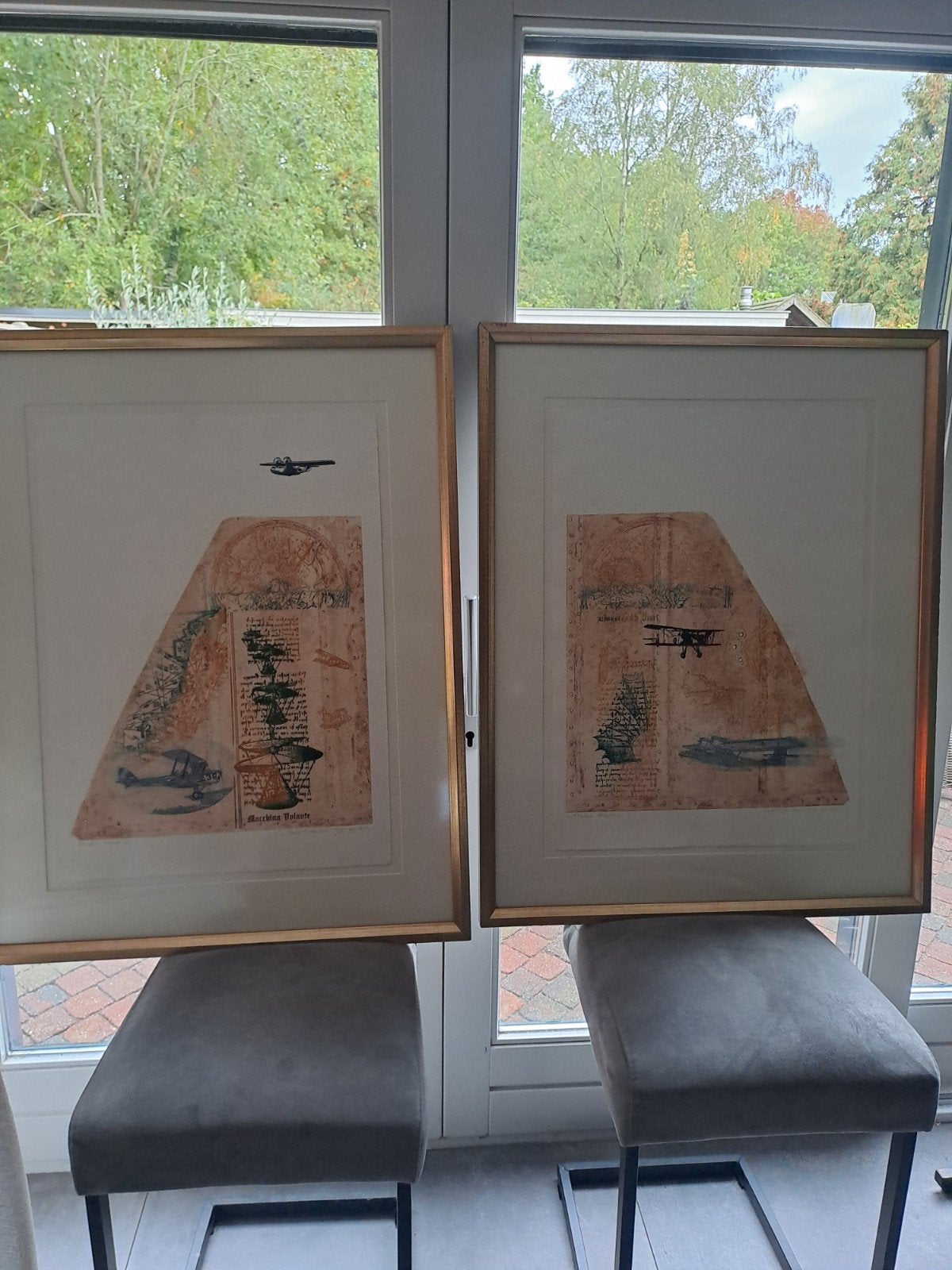 Leentje Linders - Macchina Volante I & II (2001), Antiek en Kunst, Ets, Cartografie, Gesigneerd, 2000 tot heden