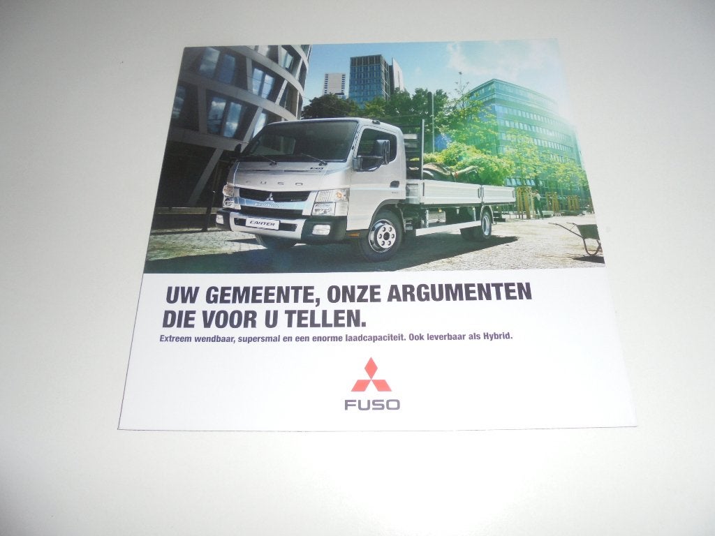 brochure Fuso Canter voor gemeenten, Ophalen of Verzenden, Nieuw, Overige merken