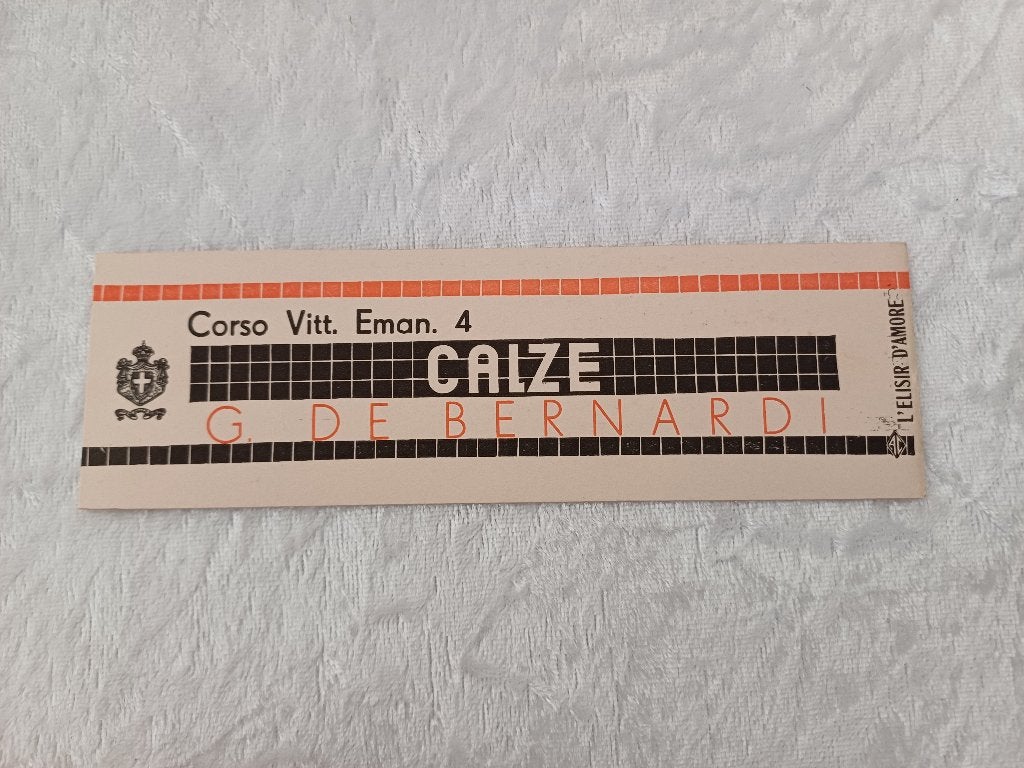 Mode) Calze - G. de Bernardi, Verzenden, Gebruikt