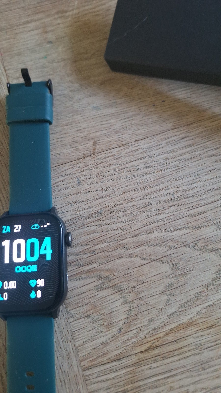 Smartwatch met hartslagmeter en stappenteller, Ophalen of Verzenden, Stappen, Zo goed als nieuw, Groen