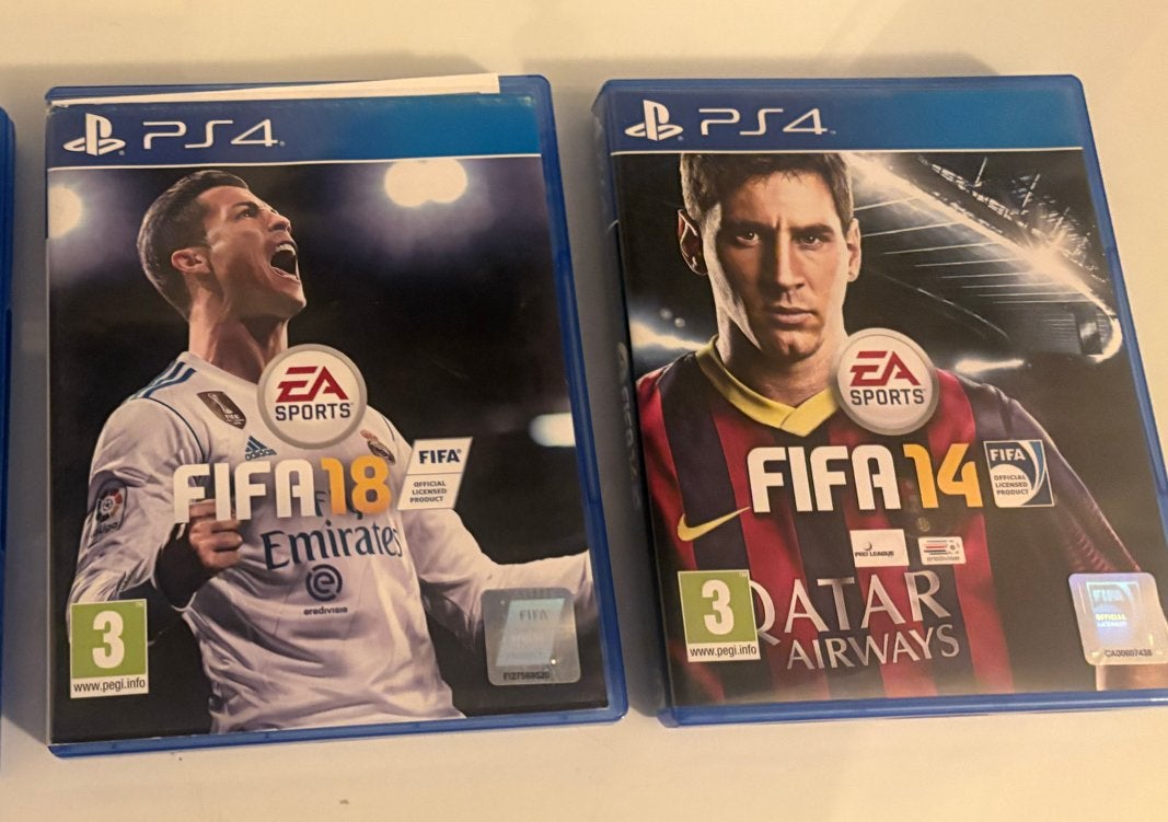 PS4 Games: FIFA 18, FIFA 14, Spelcomputers en Games, Gebruikt, Eén computer, Ophalen of Verzenden, Sport