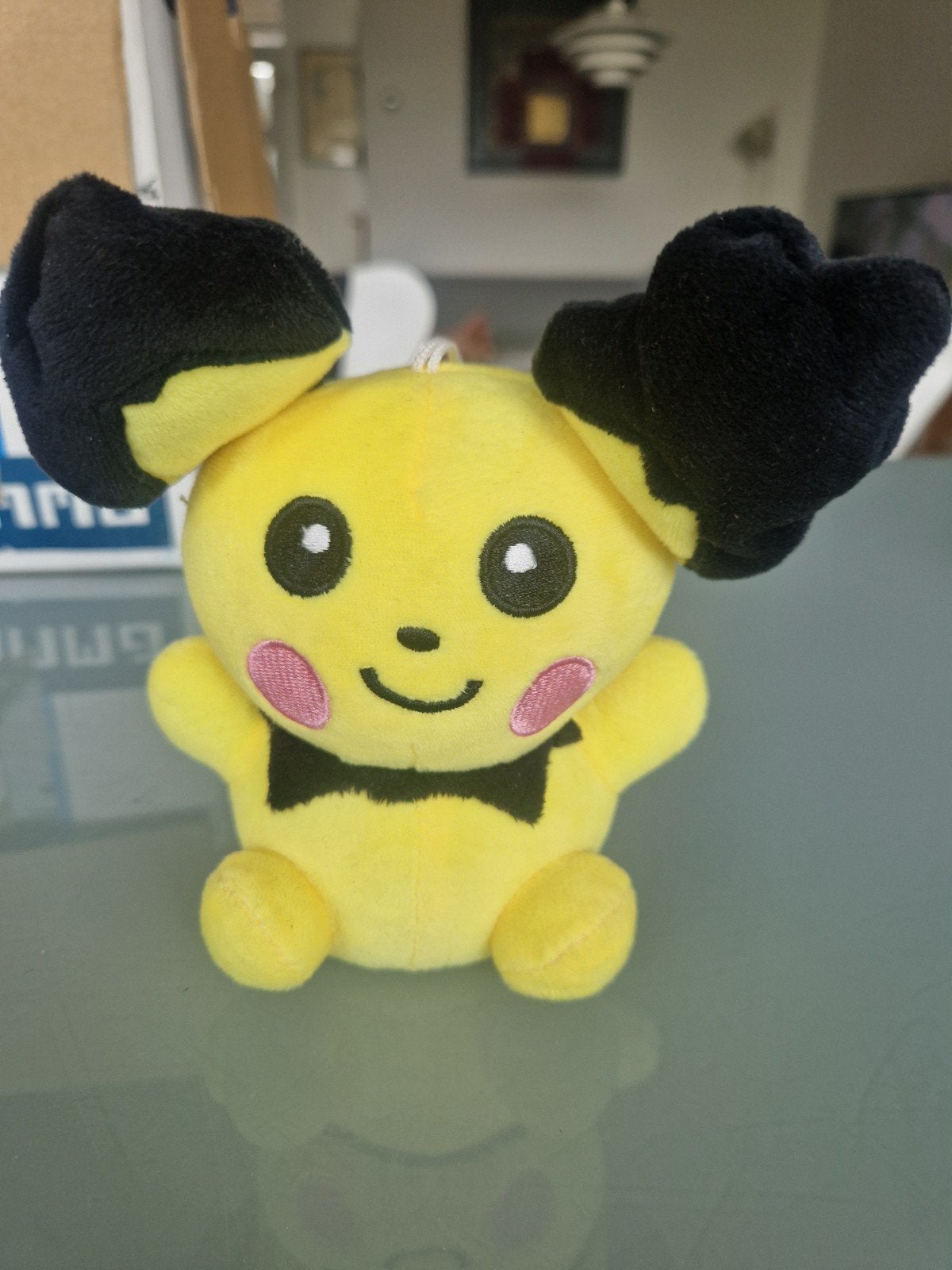 Pichu Pokémon knuffel - 15 cm, Geel, Overige typen, Nieuw, Ophalen of Verzenden