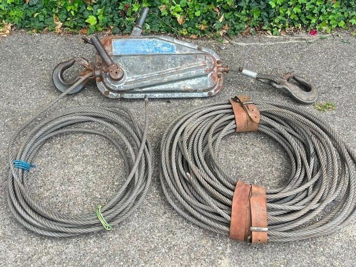tirfor T13 1500 KG staaldraad takel handlier, Ophalen