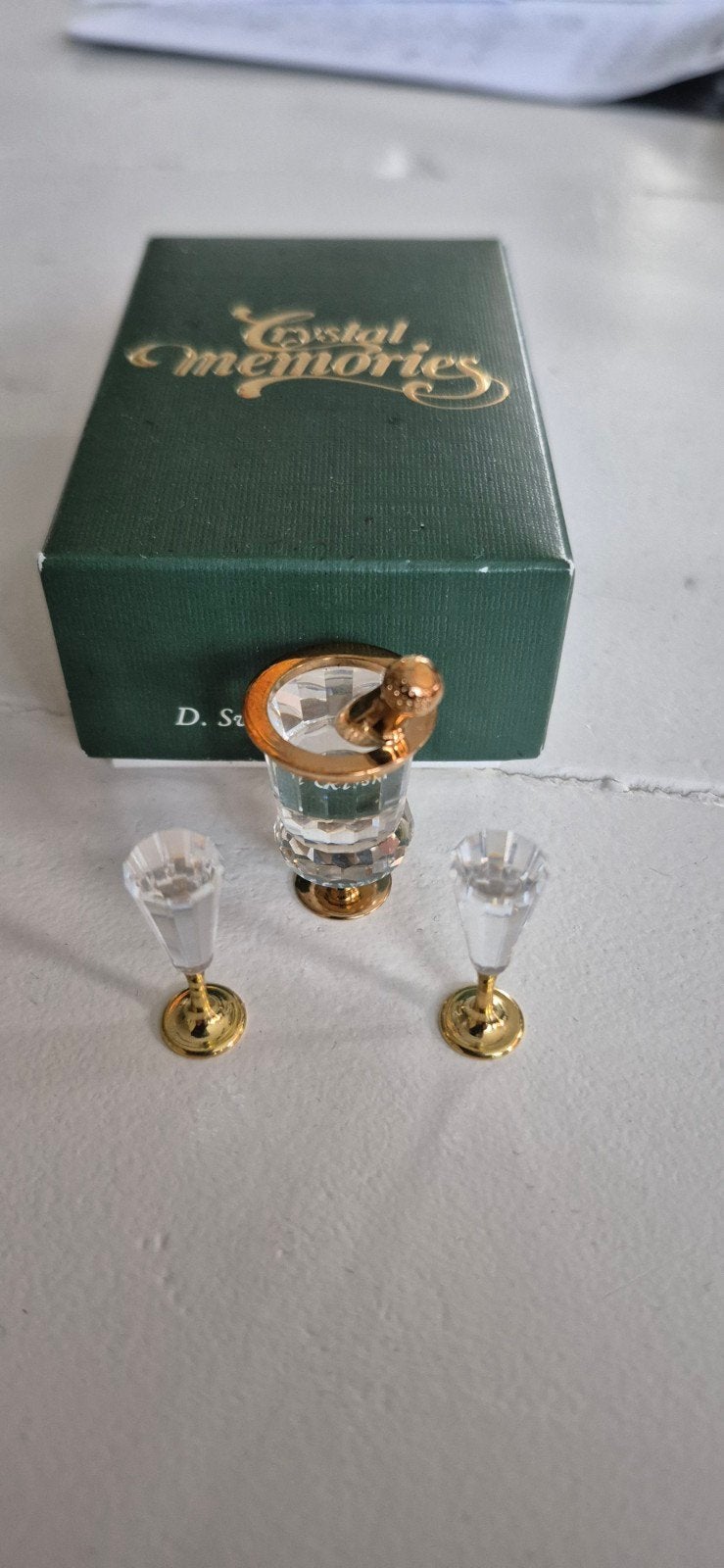 Crystal Memories Champagnekoeler met glazen, Ophalen of Verzenden