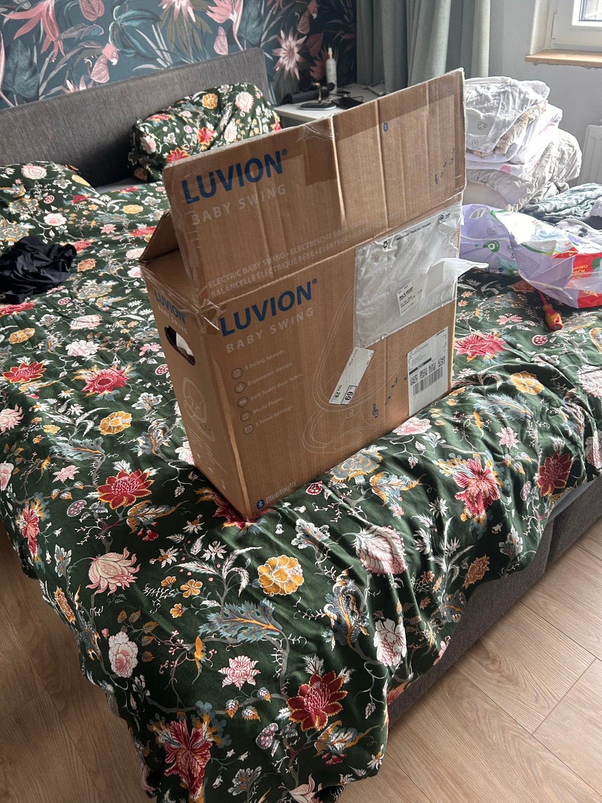 Luvion Baby Swing - Zo goed als nieuw, Ophalen of Verzenden, Zo goed als nieuw